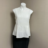 ANN TAYLOR WHITE TOP