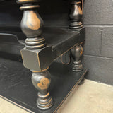 HAMMERED WOOD TOP SOFA TABLE