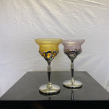 FARBER BROTHERS KROME KRAFT COCKTAIL GLASSES (SET OF 4)