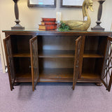 Bayside Elegant Wooden Sideboard with Glass Doors