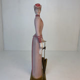 VINTAGE RARE SARREID LTD. ITALY LADY W/BRASS BASE 1984