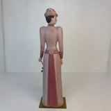 VINTAGE RARE SARREID LTD. ITALY LADY W/BRASS BASE 1984