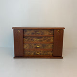 CHERRY WALNUT BURL JEWERLY BOX