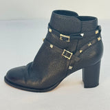 VALENTINO GARAVANI ROCKSTUD CITY LEATHER ANKLE BOOTS