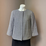 TALBOTS Navy//white Blazer SZ 2