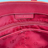 TORY BURCH RED YORK BUCKLE TOTE