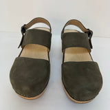 Dansko Women's Green Leather Clogs