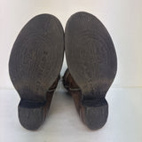 AS 98 COUNTRY WALK Brown Leather Ankle Boots with Buckles