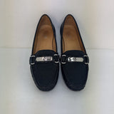 Coach Women's Black Moccasin Loafers, Size 7.5 B
