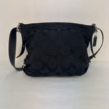 Coach Black Signature Canvas Crossbody Bag