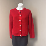 Talbots Red Cardi Sweater SZ M
