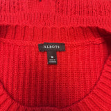 Talbots Red Cardi Sweater SZ M