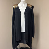 INC Black Cardi SZ M
