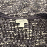 PURE JILL Purple and White Sweater SZ S