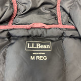 LL BEAN Burgundy Puffer Jacket SZ M