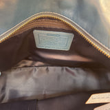 COACH Dark Teal Leather Handbag