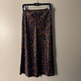OLIVACEOUS Brown/Black/Purple Animal Print SZ L
