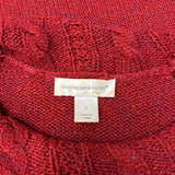 CHRISTOPHER & BANKS Rust Fringe Sweater SZ S