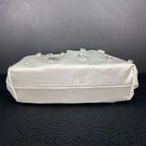 ANTROPOLOGIE White Satin Evening Bag w/Rhinestones