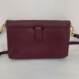 MICHAEL KORS Mott OXBLOOD Leather Crossbody Wallet