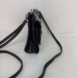 BRIGHTON VINTAGE Brown Croc Embossed Leather Crossbody