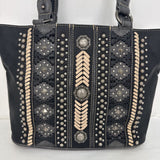 MONTANA WEST Western Tote MONTANA WEST Black/White CLOTHING-HANDBAGS/WALLETS