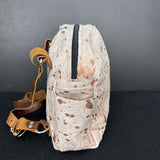 FARMHOUSE FROCKS Metallic Cowhide Backpack