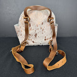 FARMHOUSE FROCKS Metallic Cowhide Backpack