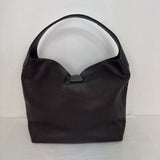 DOONEY & BOURKE BELVEDERE Chocolate Pebbled Leather Logo Lock