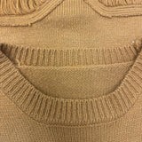 NO BRAND Gold Gray Sweater SZ S