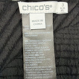 Chico's Black Pleated Top