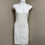 Calvin Klein White Beaded Dress