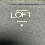 Ann Taylor LOFT Women's Gray Ruffled Top