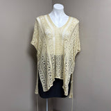 Lace Crochet Overlay Top