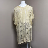 Lace Crochet Overlay Top