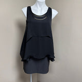 Jennifer Lopez Women's Black Flowy Top
