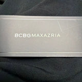 BCBGMAXAZRIA Black Deep V-Neck Dress