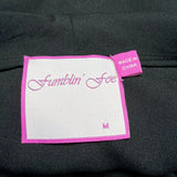 Fumblin' Foe Ruffled Black Tank Top