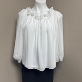 Harper 241 Women's White Puff Sleeve Blouse