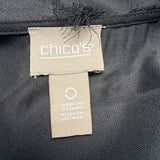 Chico's Black Fringed Cardigan