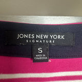 Jones New York Signature Women's Pink Stripe Top