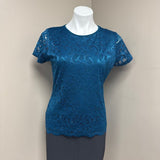 Calvin Klein Teal Lace Top
