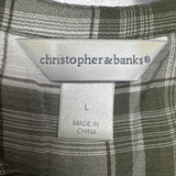 Christopher & Banks Plaid Top