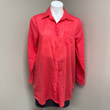True Destinations Women's Coral Button-Up Shirt
