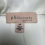 Philosophy Republic Clothing White Cap Sleeve Blouse