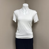 Joan Rivers Wardrobe Builders White V-Neck T-Shirt