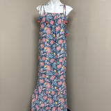 Floral Maxi Dress with Tassels