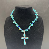 Turquoise Cross Necklace