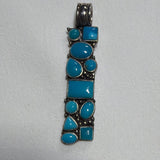 Sterling Silver Turquoise Inlay Pendant