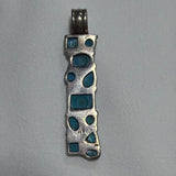 Sterling Silver Turquoise Inlay Pendant